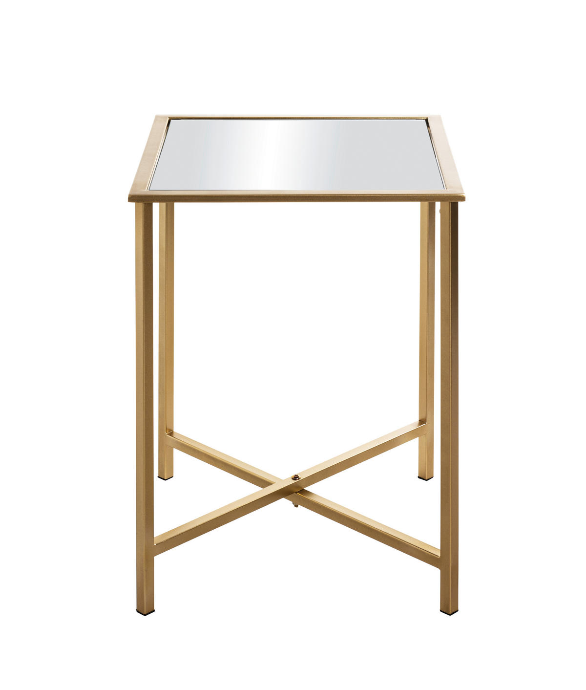 KLUB STOČIĆ  prozirna, zlatna  - prozirna/zlatna, Moderno, staklo/metal (39/39/53cm) - Carryhome