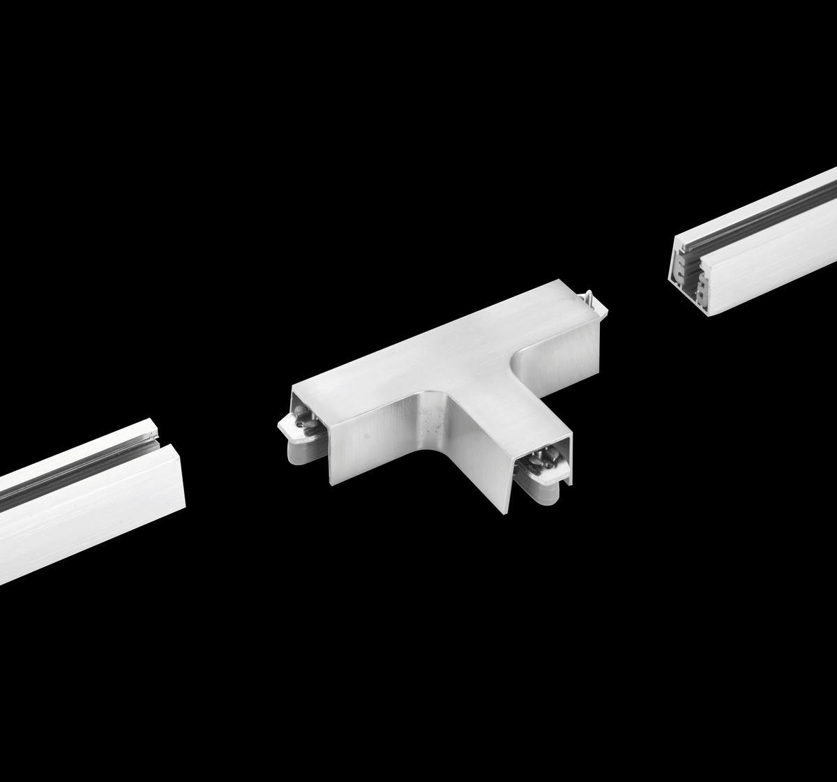 SCHIENENSYSTEM-VERBINDER m6 HV Track 4  - Nickelfarben, Basics, Metall (7/11cm) - Fischer & Honsel