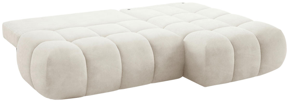 ECKSOFA TARANTO Beige Webstoff  - Beige/Schwarz, Design, Kunststoff/Textil (172/225cm) - Livetastic