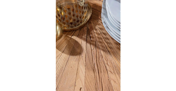 ESSTISCH in Holz 254/135/78 cm  - Ulmefarben/Goldfarben, LIFESTYLE, Holz/Metall (254/135/78cm) - Ambia Home