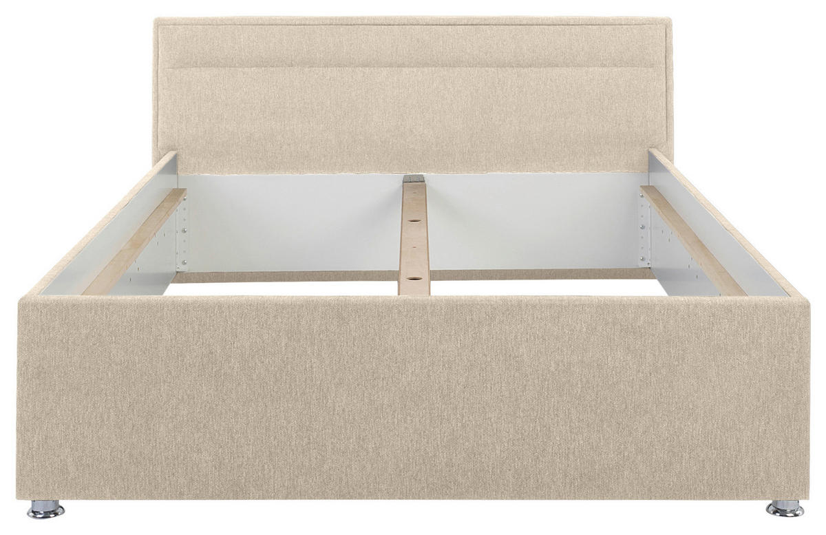 POLSTERBETT Lattenrost, Bettkasten Beige 140/200 cm  - Beige, MODERN, Holz/Kunststoff (140/200cm) - MID.YOU