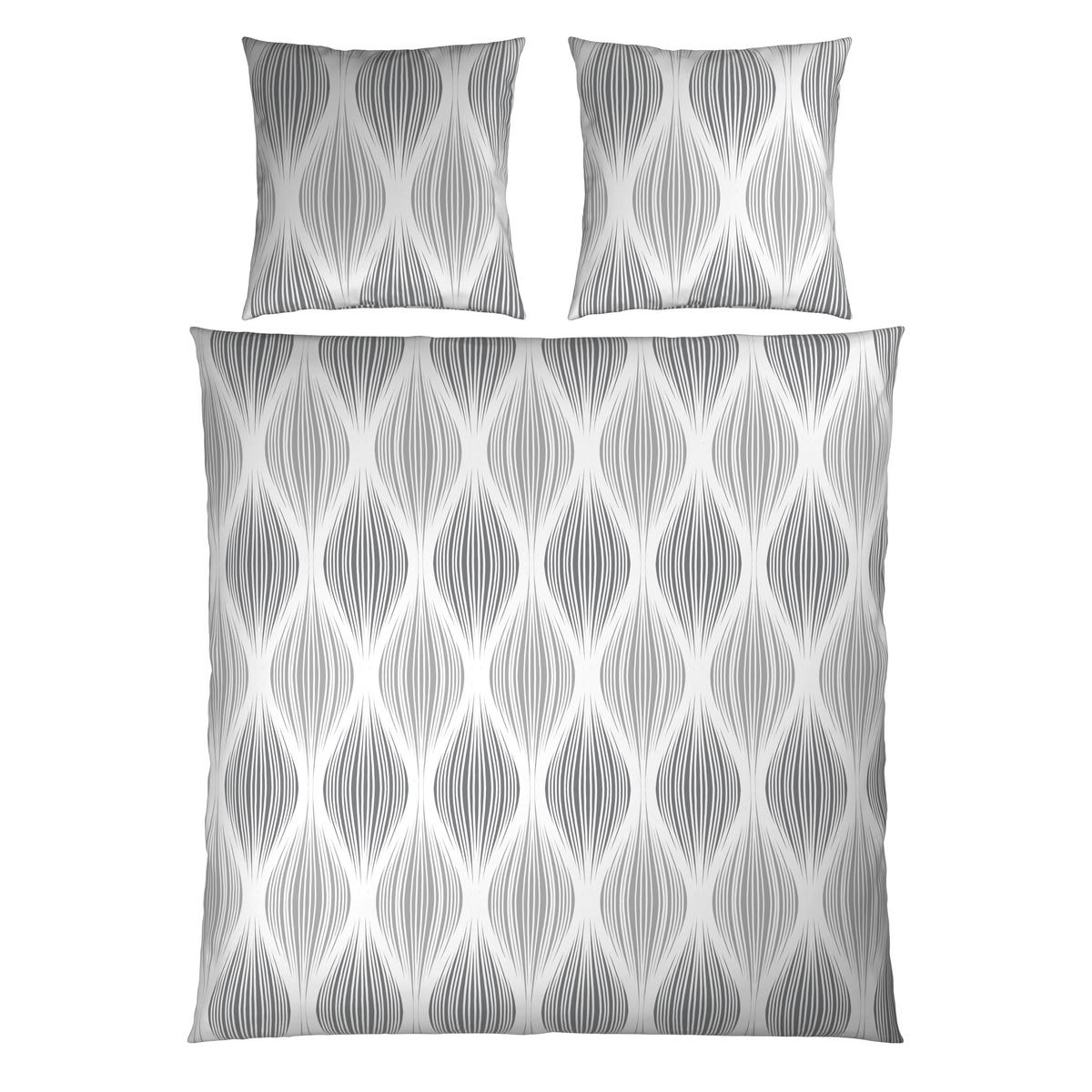 BETTWÄSCHE Satin 200/200 cm  - Grau, Textil (200/200cm) - Novel