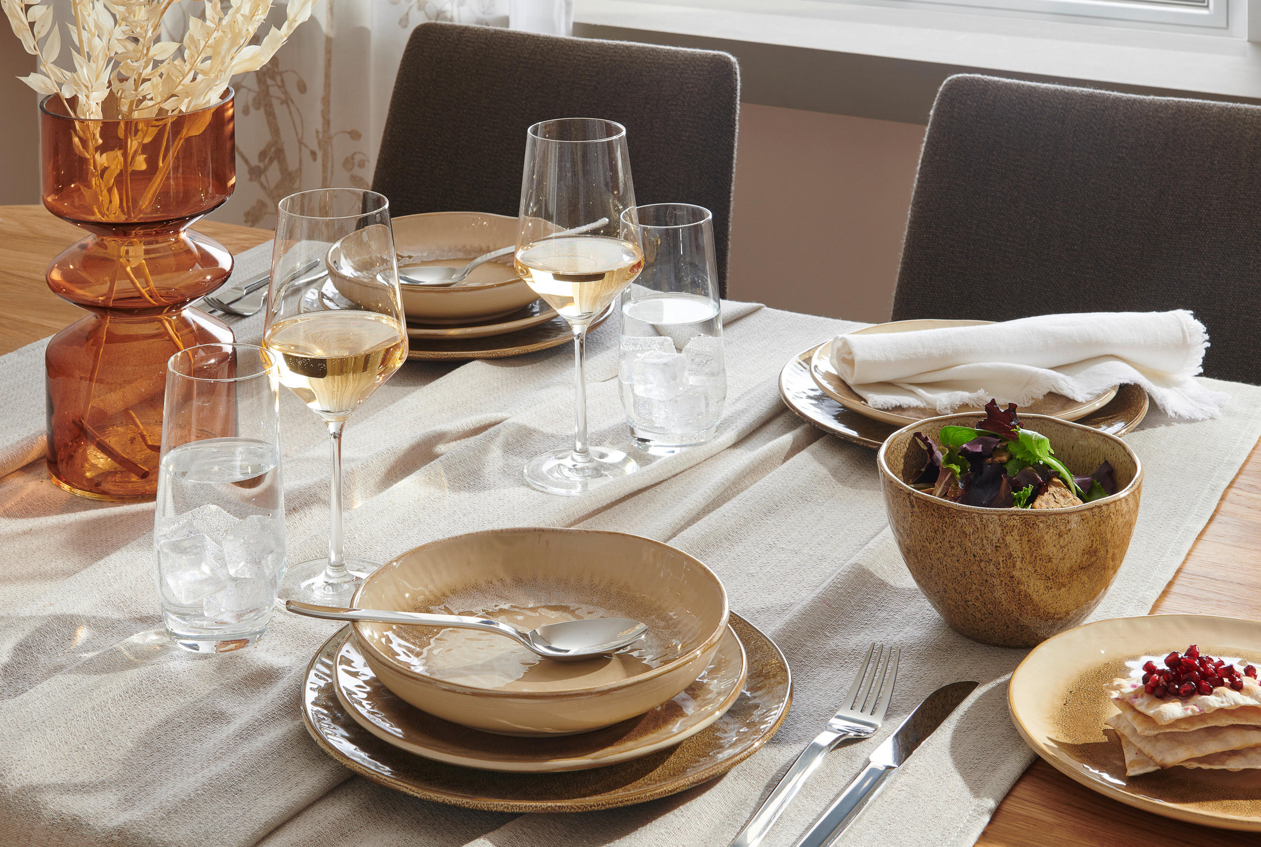 DESSERTTELLER Matera 23 cm - Sandfarben, LIFESTYLE, Keramik (23cm) - Leonardo