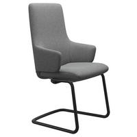 ARMLEHNSTUHL  in Aluminium Flachgewebe  - Hellgrau/Schwarz, Design, Textil/Metall (58/105/63cm) - Stressless