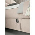 BOXSPRINGBETT 200/200 cm,  in Creme, motorische Verstellbarkeit, Matratzen, H3 + H3 = fest  - Creme/Schwarz, Design, Kunststoff/Textil (200/200cm) - Dieter Knoll