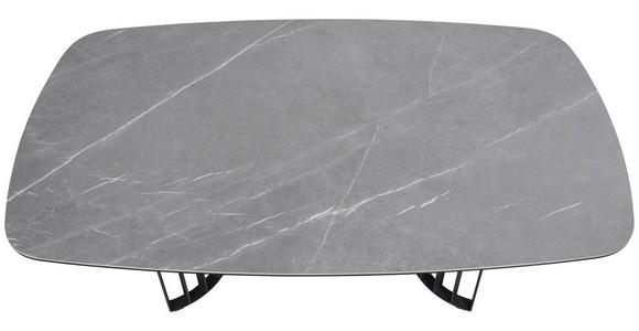 COUCHTISCH ESG 120/70/42 cm Grau, Schwarz - Schwarz/Grau, Design, Glas/Keramik (120/70/42cm) - Novel