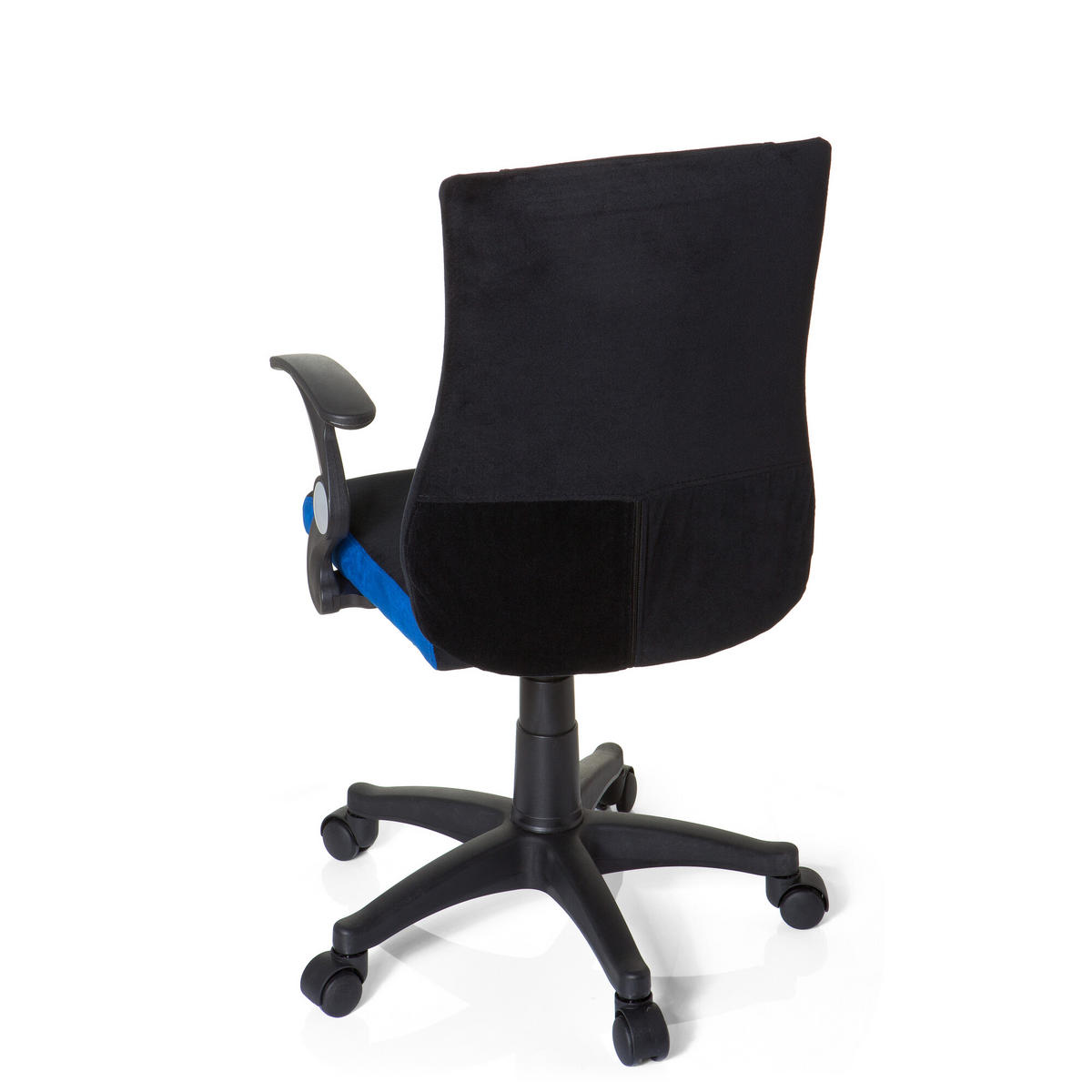 OTOČNÁ ŽIDLE PRO MLÁDEŽ, modrá, černá - modrá/černá, Basics, plast (50/87-97/40cm) - MID.YOU