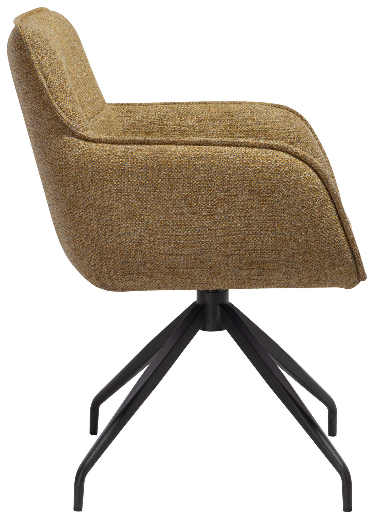 ŽIDLE S PODRUČKAMI, železo, mikrovlákno, žlutá - černá/žlutá, Design, kov/textil (63/84/62cm) - Novel