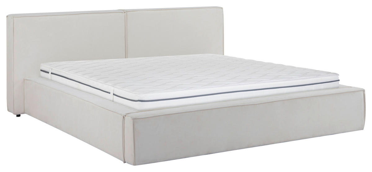 TAPECIRANI KREVET   180/200 cm   bež  - bež/crna, Moderno, drvo/metal (180/200cm) - Livetastic
