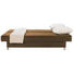 SCHLAFSOFA Mikrofaser Creme, Dunkelbraun - Chromfarben/Dunkelbraun, Design, Kunststoff/Textil (190/77/86cm) - Carryhome