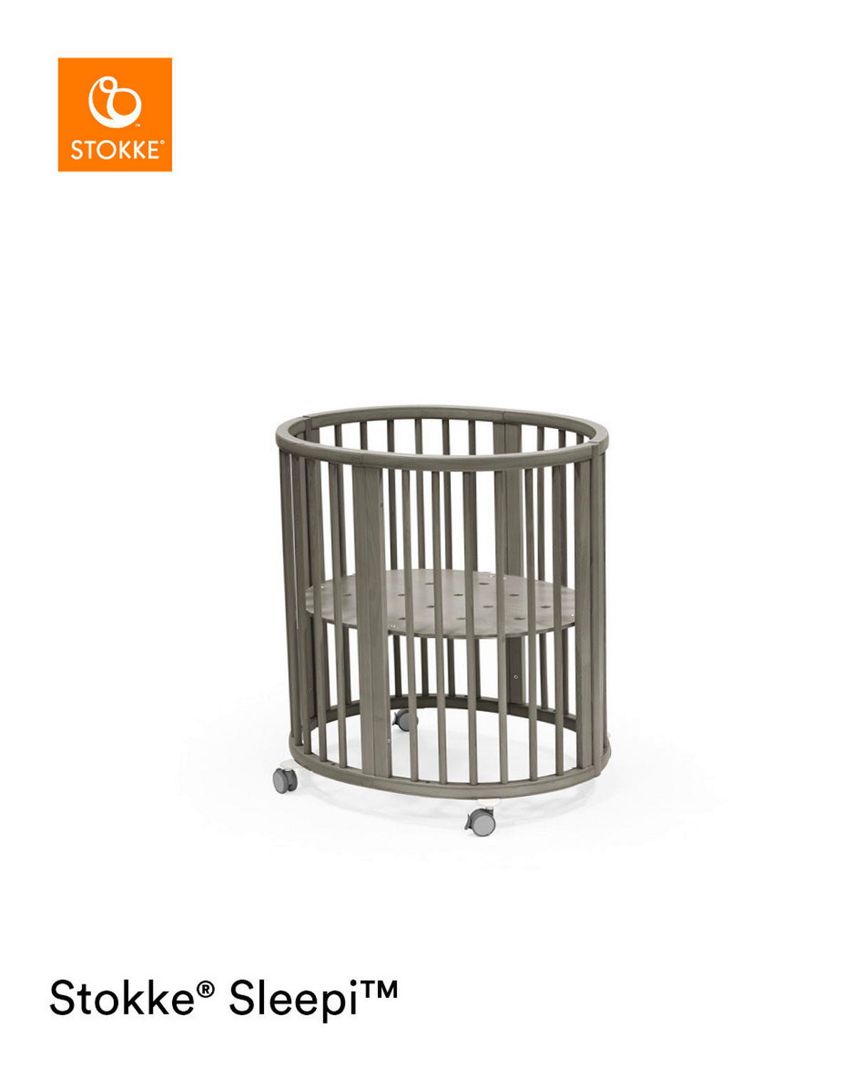 GITTERBETT  - Dunkelgrau, Basics, Holz (87/82/67cm) - Stokke
