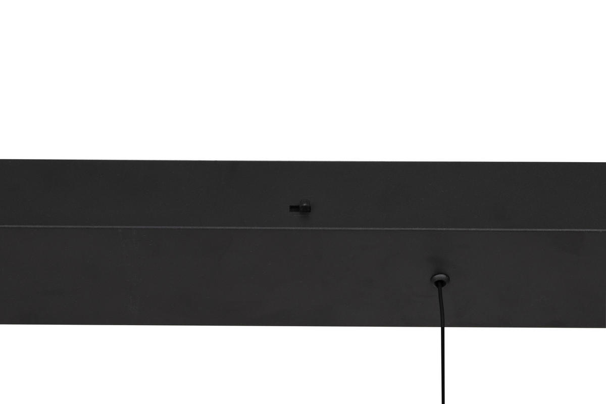 LED-HÄNGELEUCHTE 128/16/150 cm  - Schwarz, Design, Glas/Kunststoff (128/16/150cm) - Novel