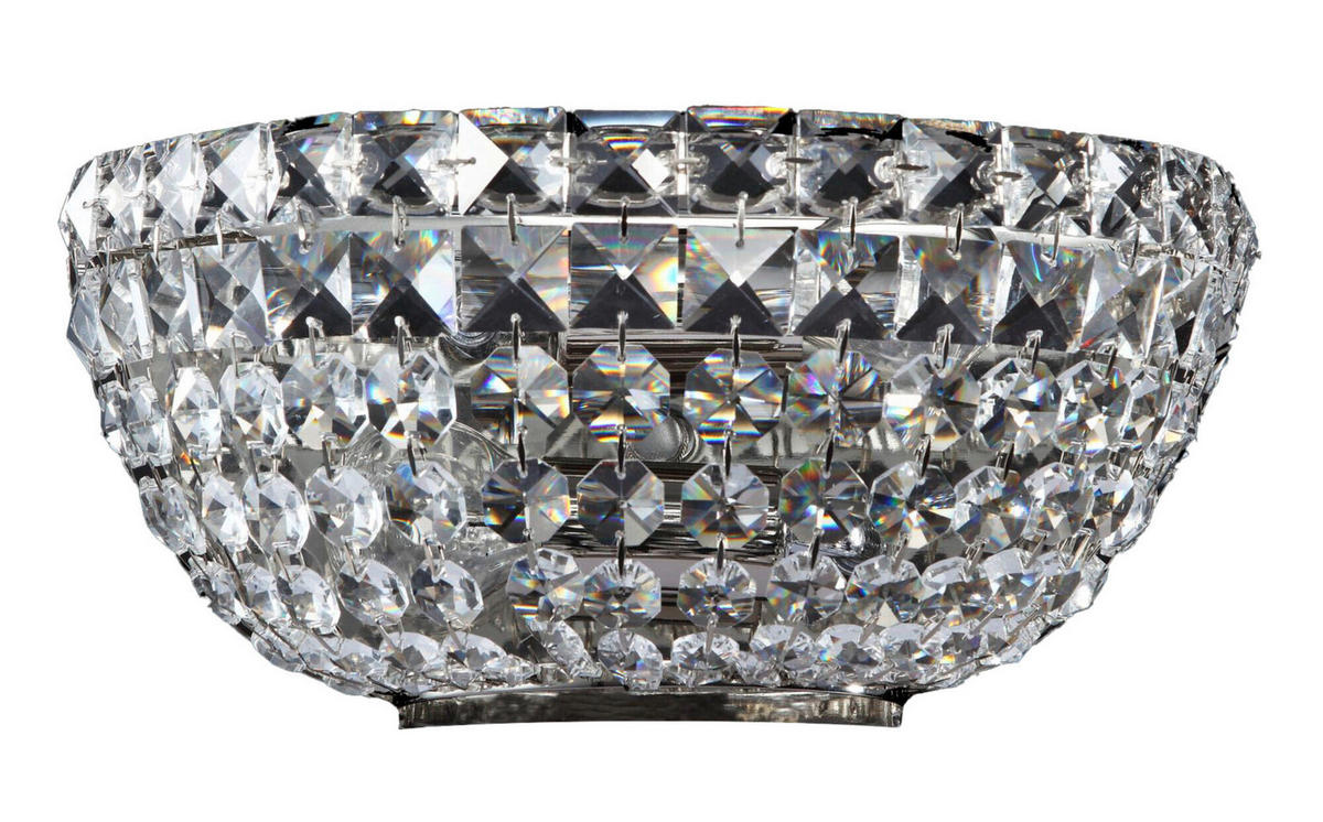VÄGGLAMPA Royal Classic   - nickelfärgad, Trend, metall (12,2/25,7/14,8cm) - MAYTONI