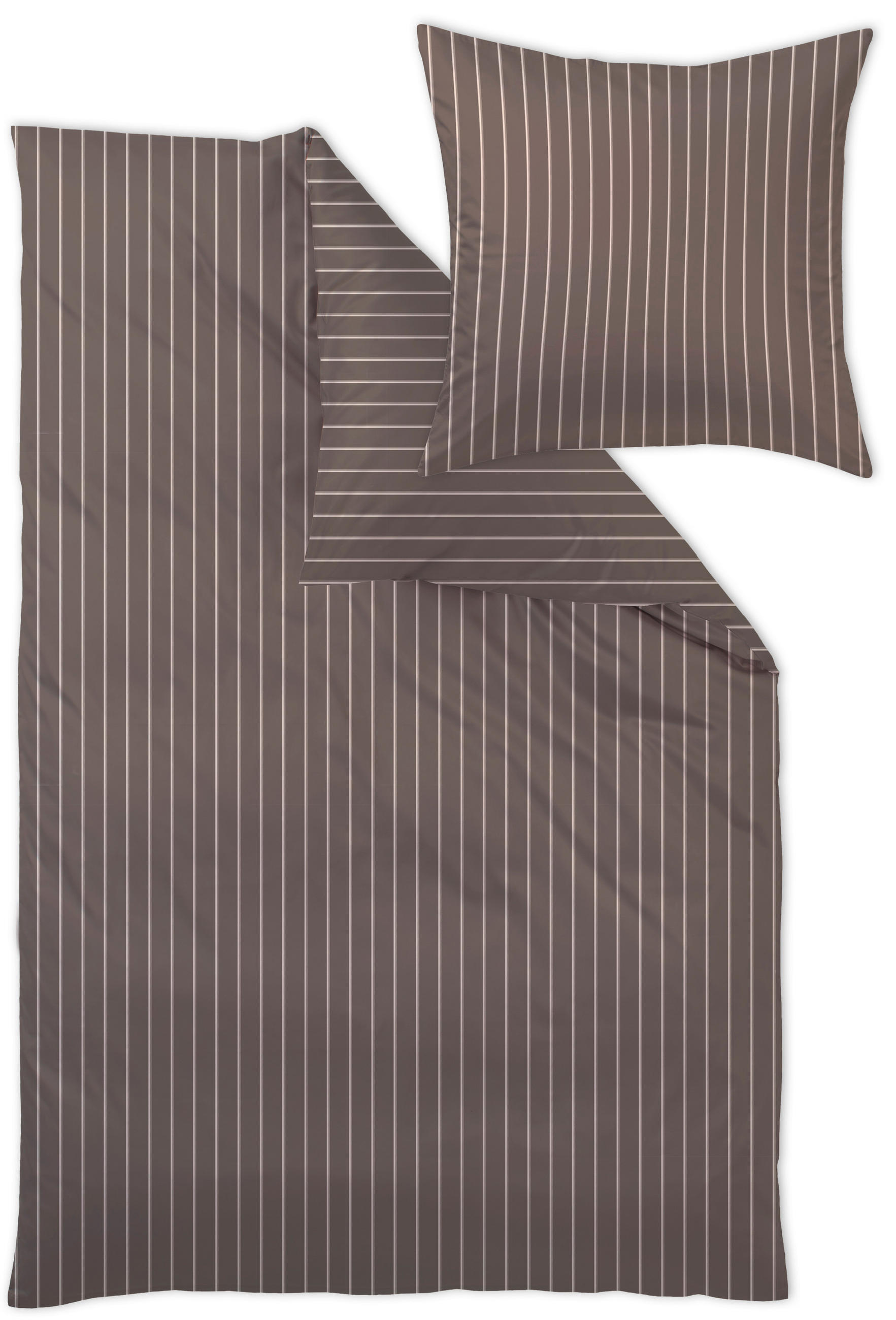 POSTELJINA 140/200 cm  Belluno  - smeđa/crna, Konvencionalno, tekstil (140/200cm) - Curt Bauer