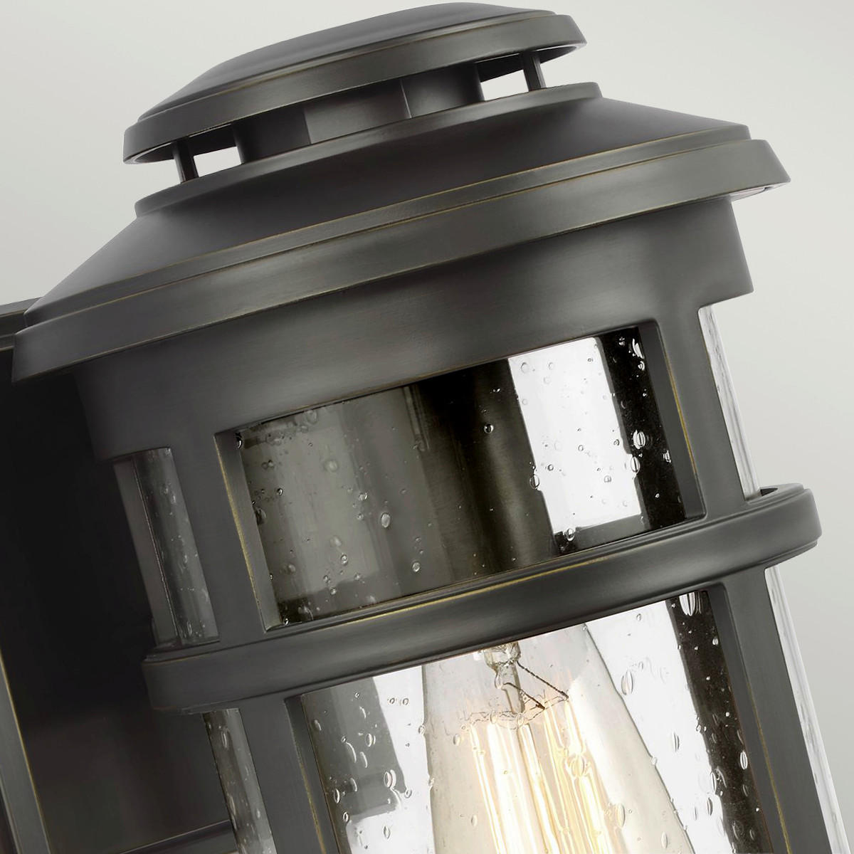 AUßENWANDLEUCHTE 19,1/22,6/32,9 cm   - Bronzefarben, KONVENTIONELL, Glas (19,1/22,6/32,9cm) - Elstead Lighting