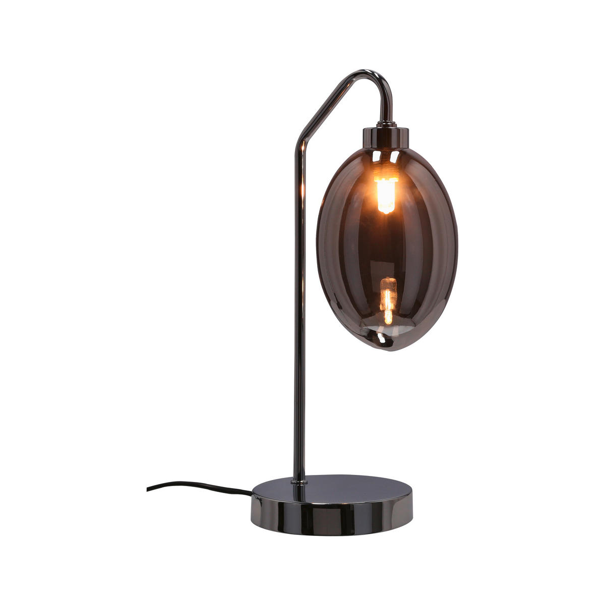 TISCHLEUCHTE Lukka 13/16/36 cm   - Chromfarben/Edelstahlfarben, Design, Glas/Metall (13/16/36cm)