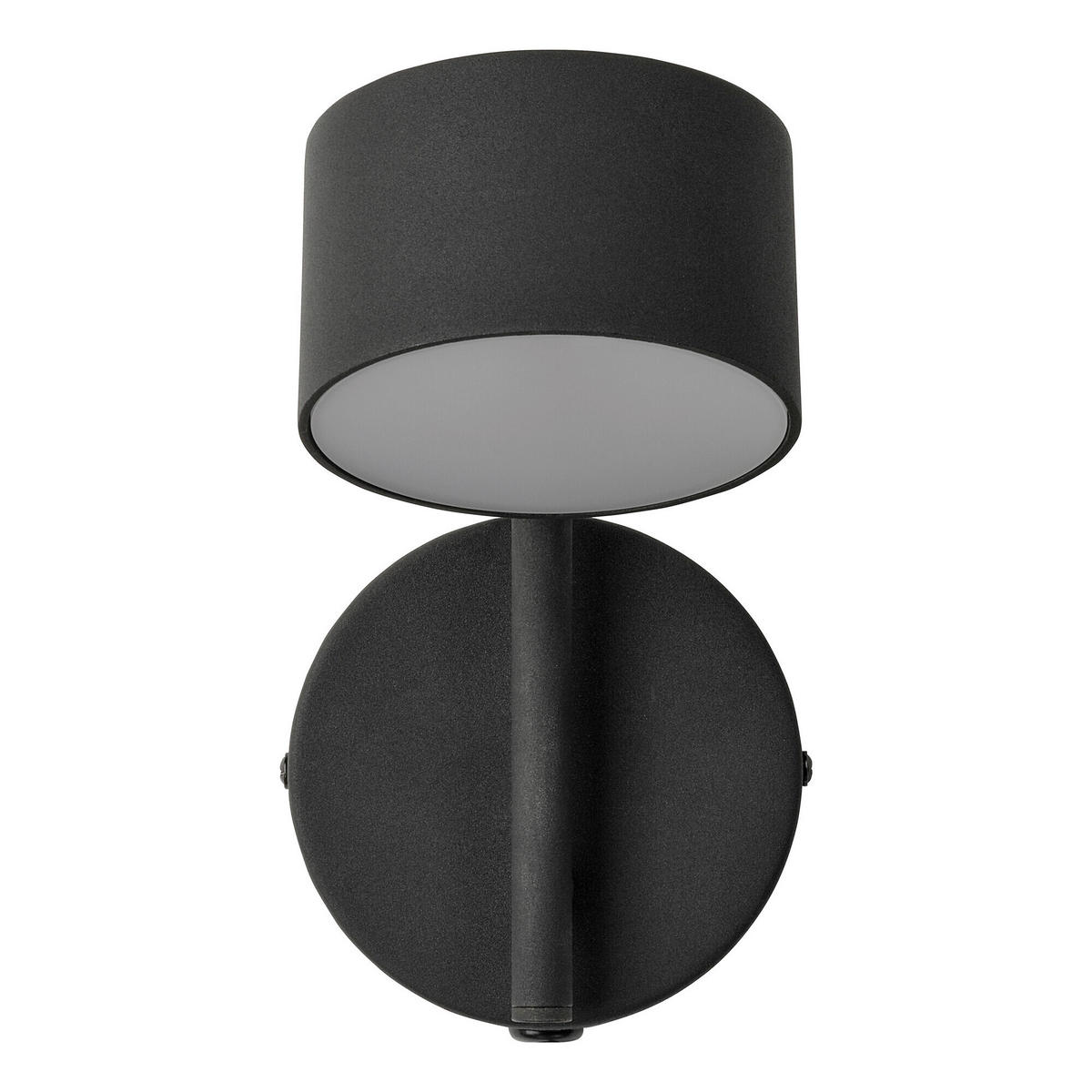 LED-WANDLEUCHTE 11/19/19,5 cm   - Schwarz, Basics, Kunststoff/Metall (11/19/19,5cm) - Osram
