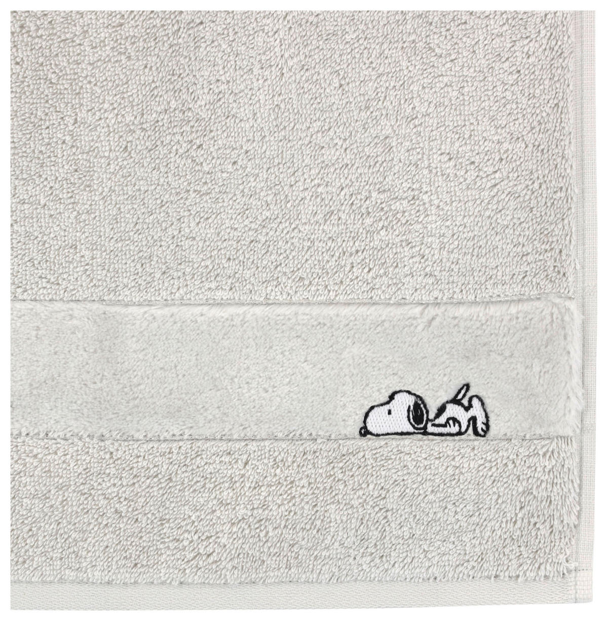 DUSCHTUCH Sleepy Snoopy 67/140 cm  - Grau, Design, Textil (67/140cm) - Vossen