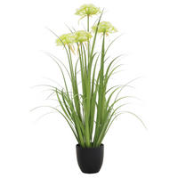 DEKOR FŰ - fehér/zöld, Basics, műanyag/fém (90cm) - Ambia Home