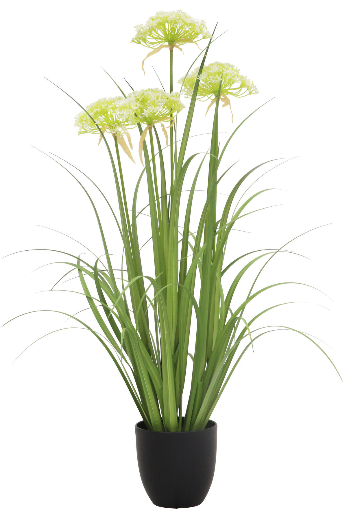 DEKOR FŰ - fehér/zöld, Basics, műanyag/fém (90cm) - Ambia Home