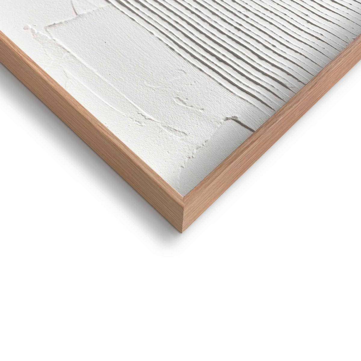 UNIKAT Abstraktes 50/70/3 cm  - Schwarz/Weiß, Basics, Holz (50/70/3cm) - Reinders!