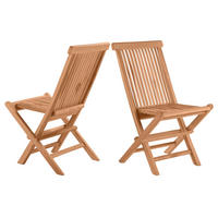 GARTENKLAPPSTUHL-SET Teakholz Naturfarben  - Naturfarben, Design, Holz (47/89/57cm) - Livetastic
