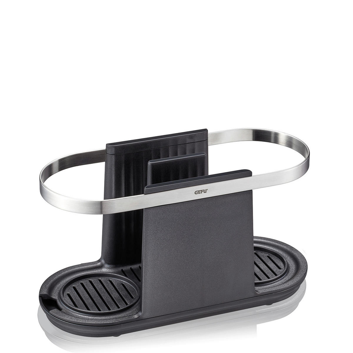 SPÜLORGANIZER   - Silberfarben/Schwarz, Design, Kunststoff/Metall (10/13/24cm) - Gefu