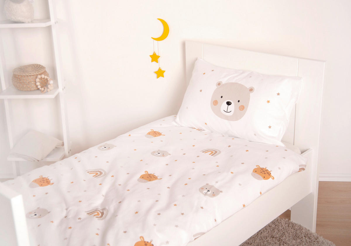 BABYBETTWÄSCHE Little Friends Biber 100/135 cm  - Basics, Textil (100/135cm) - baby best