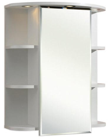 Best Price ZRKADLOVÁ SKRINKA, biela, biela, 60/70/20 cm