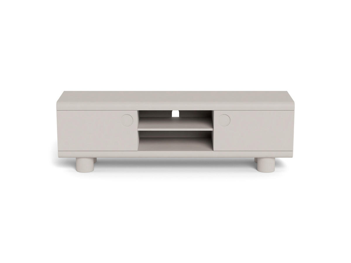 MEDIABÄNK i grå  - grå, Design, trämaterial (160/75/40cm) - Best Price