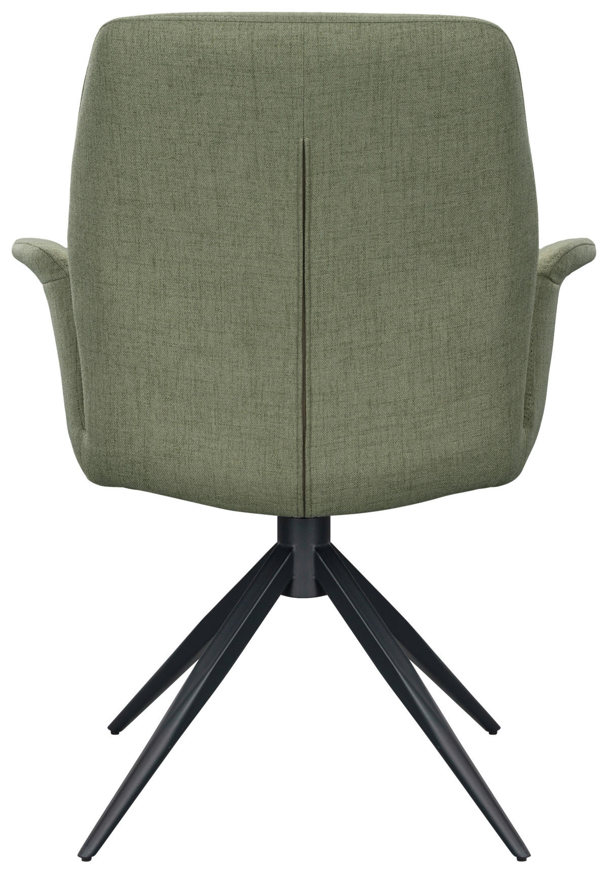 ARMLEHNSTUHL  Sitzfläche 360° drehbar, automatische Rückholfunktion Mikrofaser  Grün, Schwarz  - Schwarz/Grün, Design, Textil/Metall (66/89/64,5cm) - Novel