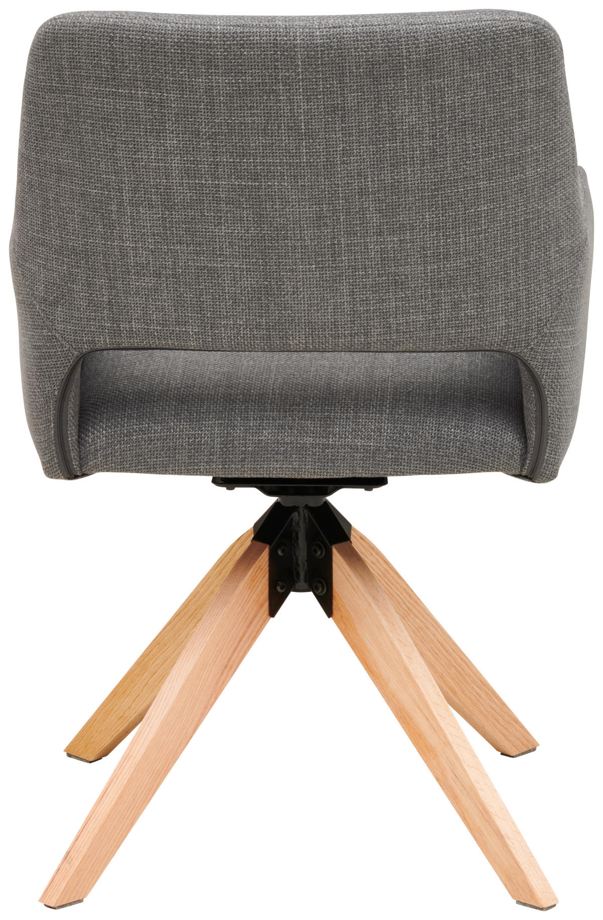 ARMLEHNSTUHL in Holz, Metall, Textil Grau  - Naturfarben/Grau, LIFESTYLE, Holz/Textil (62/87/60cm) - MID.YOU