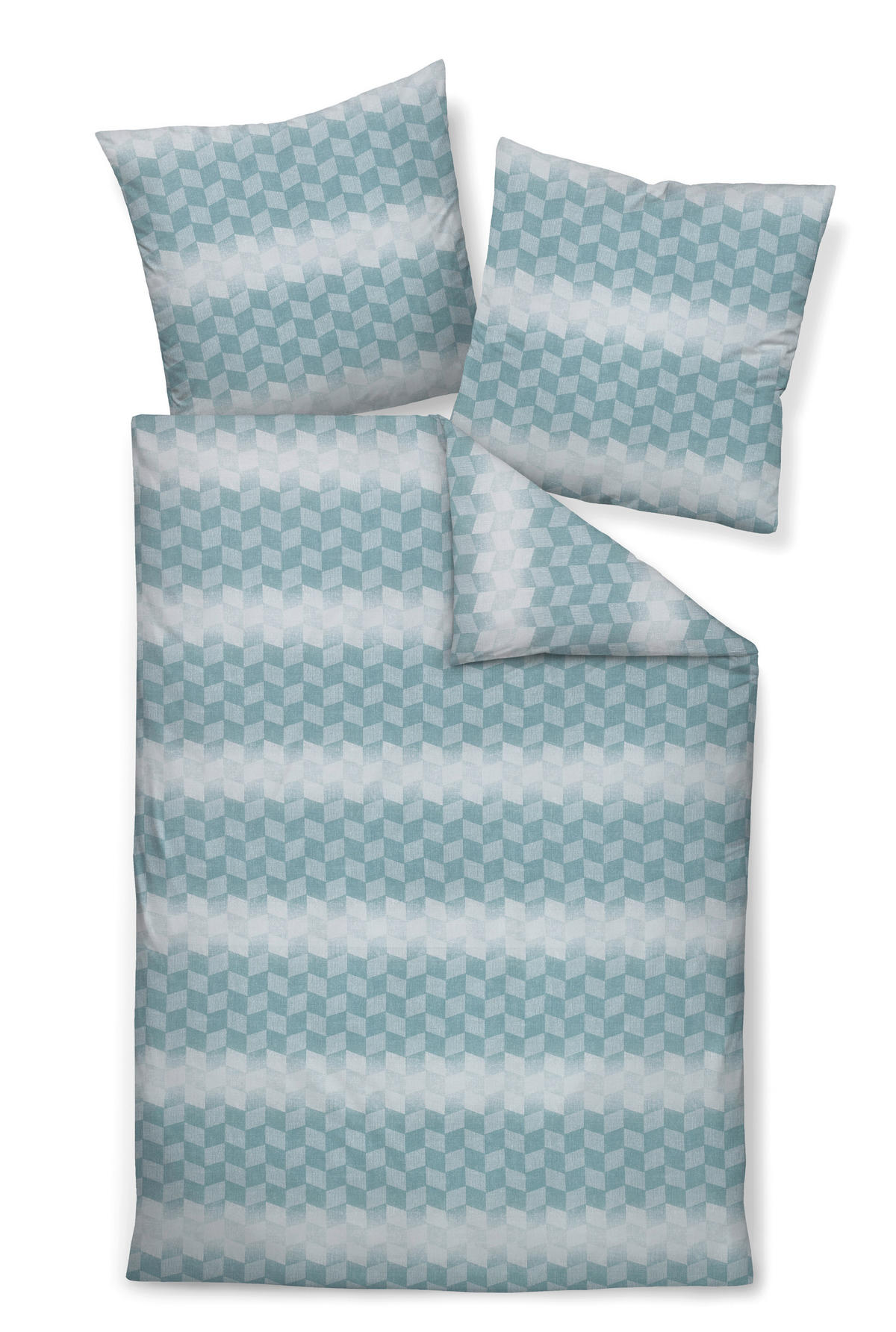 POSTEĽNÁ BIELIZEŇ, makosatén, tyrkysová, 140/200 cm  - tyrkysová, Modern, textil (140/200cm) - Janine