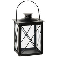 LUCERNA kov, sklo - černá, Design, kov/sklo (15/20/15cm) - Ambia Home