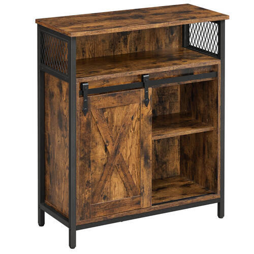 KOMMODE  in 70/80/30 cm  - Schwarz/Braun, Trend, Holzwerkstoff/Metall (70/80/30cm) - Boxxx