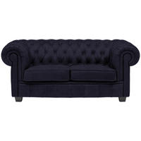 CHESTERFIELD SOFA crna  - vendž/crna, Lajfstajl, tekstil/drvo (180/76,5/96cm) - Landscape