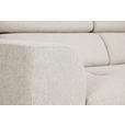 ECKSOFA Beige Struktur  - Beige/Schwarz, Design, Kunststoff/Textil (205/284cm) - Xora
