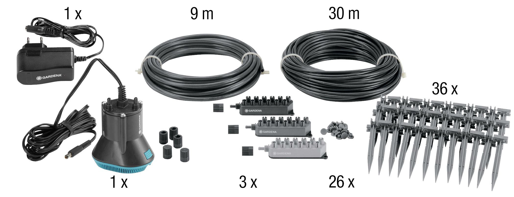 URLAUBSBEWÄSSERUNG-SET - Basics, Kunststoff (23,3/18,1/15,2cm) - Gardena