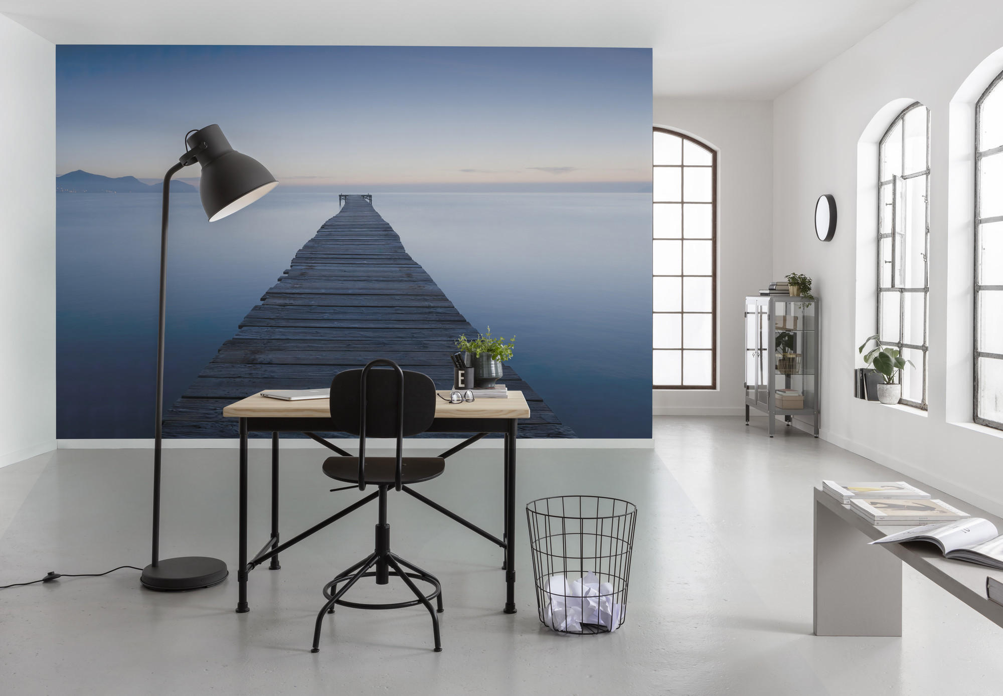 FOTOTAPETE  - Blau, Trend, Textil (450/280cm) - Xora