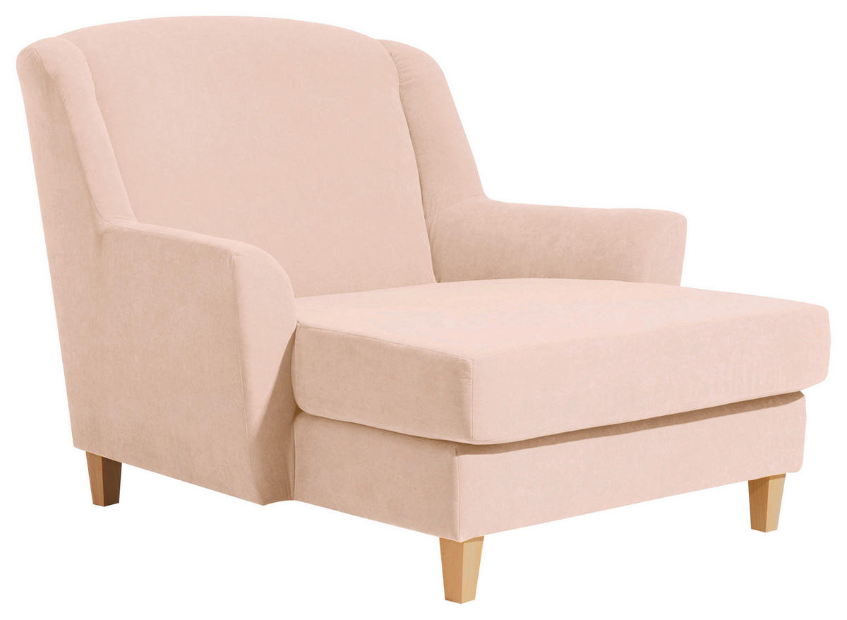 XXL-SESSEL in Struktur Creme  - Creme/Naturfarben, Modern, Holz/Holzwerkstoff (136/107/142cm) - Max Winzer