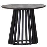 BEISTELLTISCH 45/45/40 cm Mangoholz massiv Schwarz rund  - Schwarz, LIFESTYLE, Holz (45/45/40cm) - Landscape