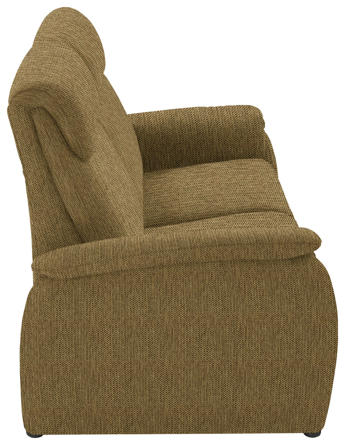 2,5-SITZER in Flachgewebe Messingfarben  - Messingfarben/Schwarz, Konventionell, Textil/Metall (178/107/97cm) - Pure Home Comfort