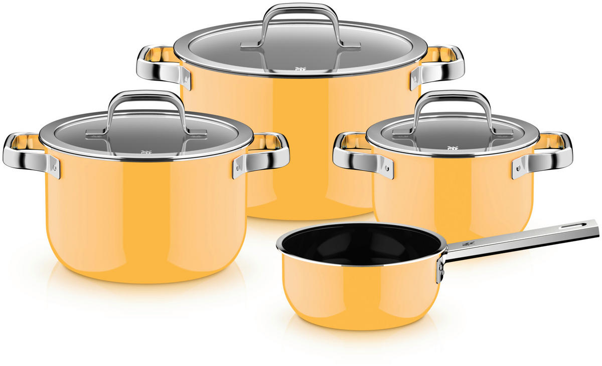 SET LONACA ZA KUHANJE FUSIONTEC MINERAL PRO  4-dijelni   - tamno žuta, Basics, metal - WMF