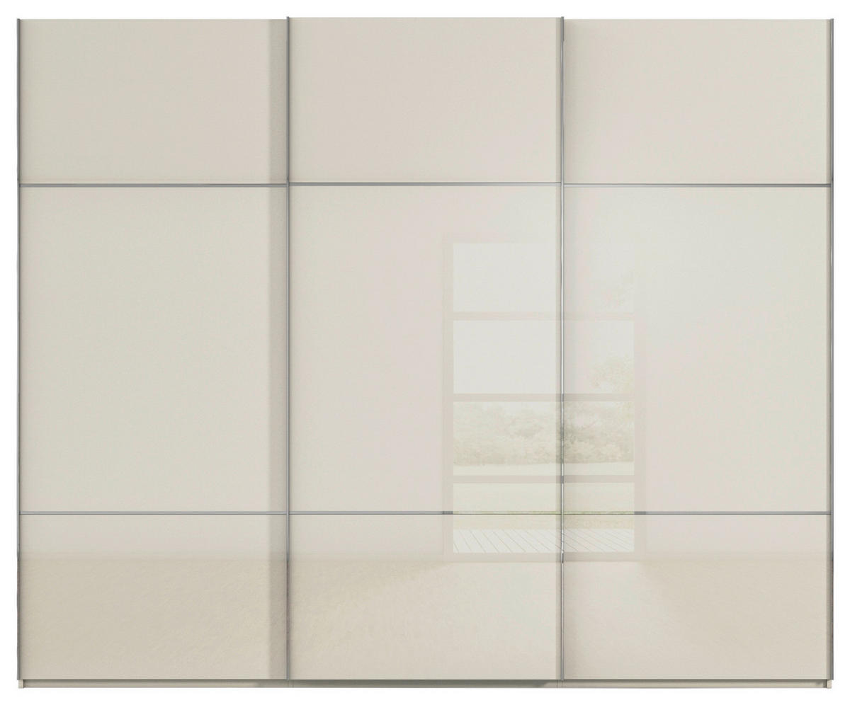 SCHWEBETÜRENSCHRANK in Champagner  - Chromfarben/Champagner, Konventionell, Glas/Holzwerkstoff (301/223/68cm) - Novel