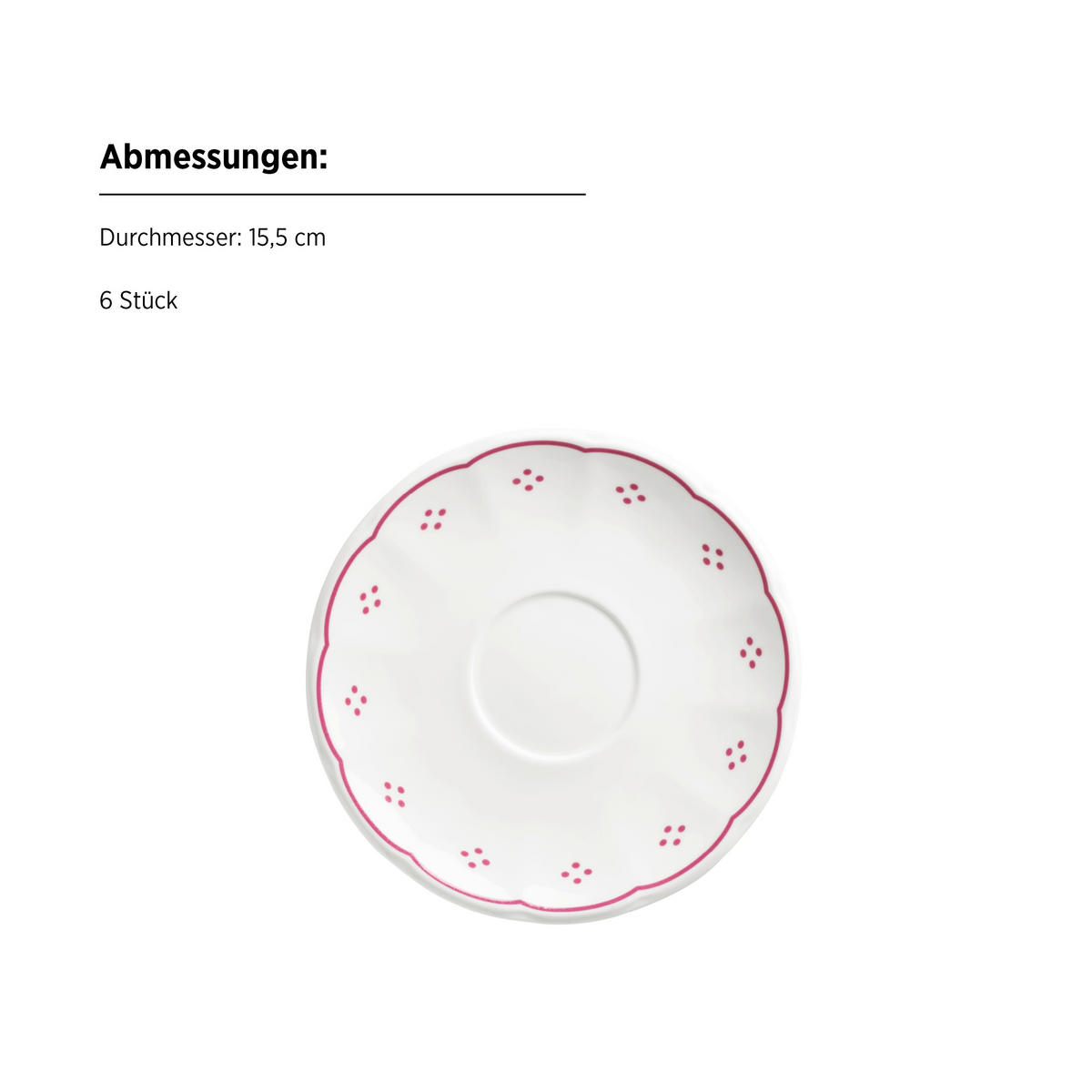 KAFFEESERVICE Rot, Weiß LOVA 18-teilig  - Rot/Weiß, Basics, Keramik - Mäser