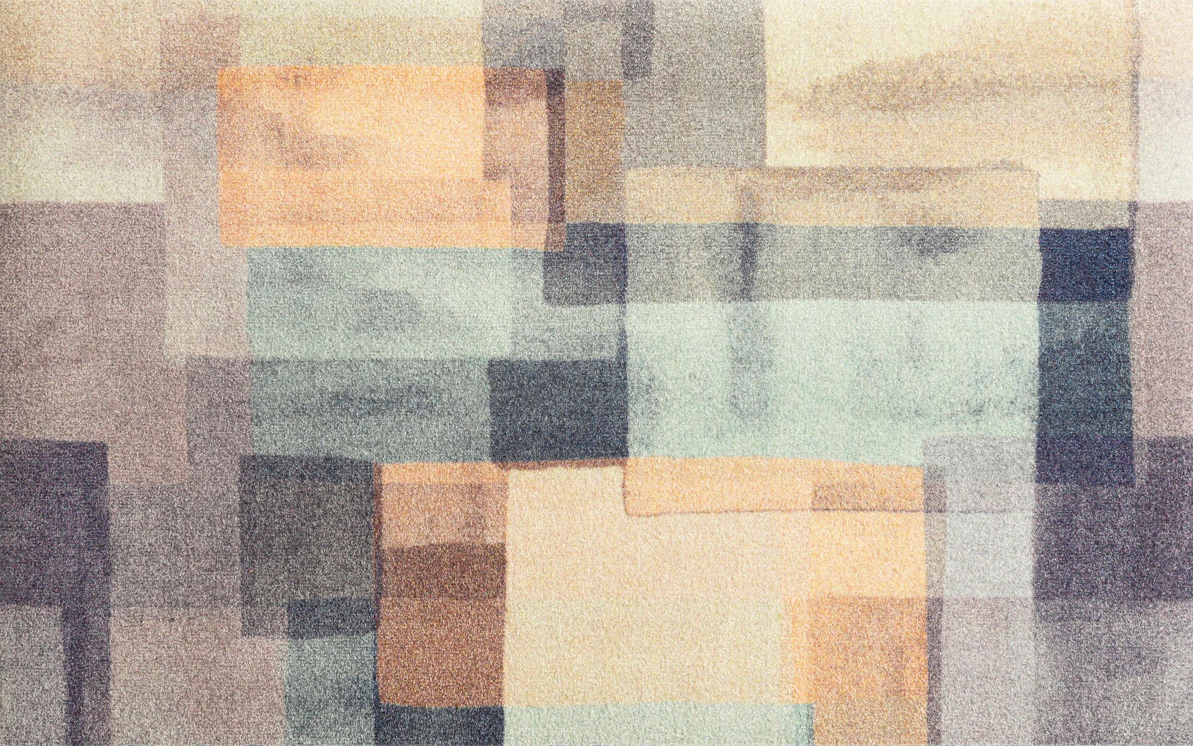 FLACHWEBETEPPICH 70/120 cm Gentle Blocks Grau  - Grau, Design, Kunststoff/Textil (70/120cm) - wash+dry