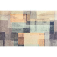 FLACHWEBETEPPICH 70/120 cm Gentle Blocks Grau  - Grau, Design, Kunststoff/Textil (70/120cm) - wash+dry