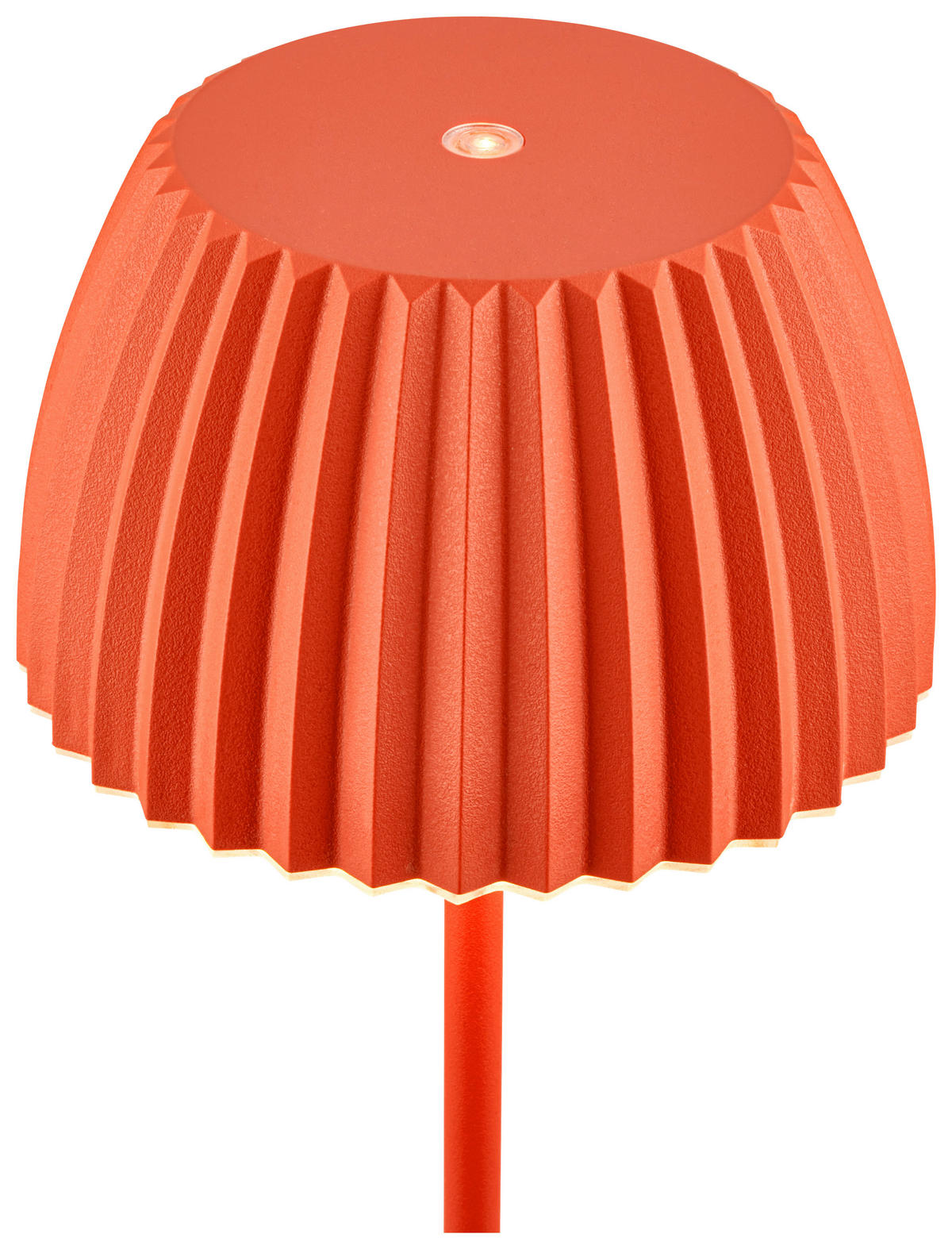 AKKU-TISCHLEUCHTE 14,5/36,5 cm  - Orange, Basics, Kunststoff/Metall (14,5/36,5cm)