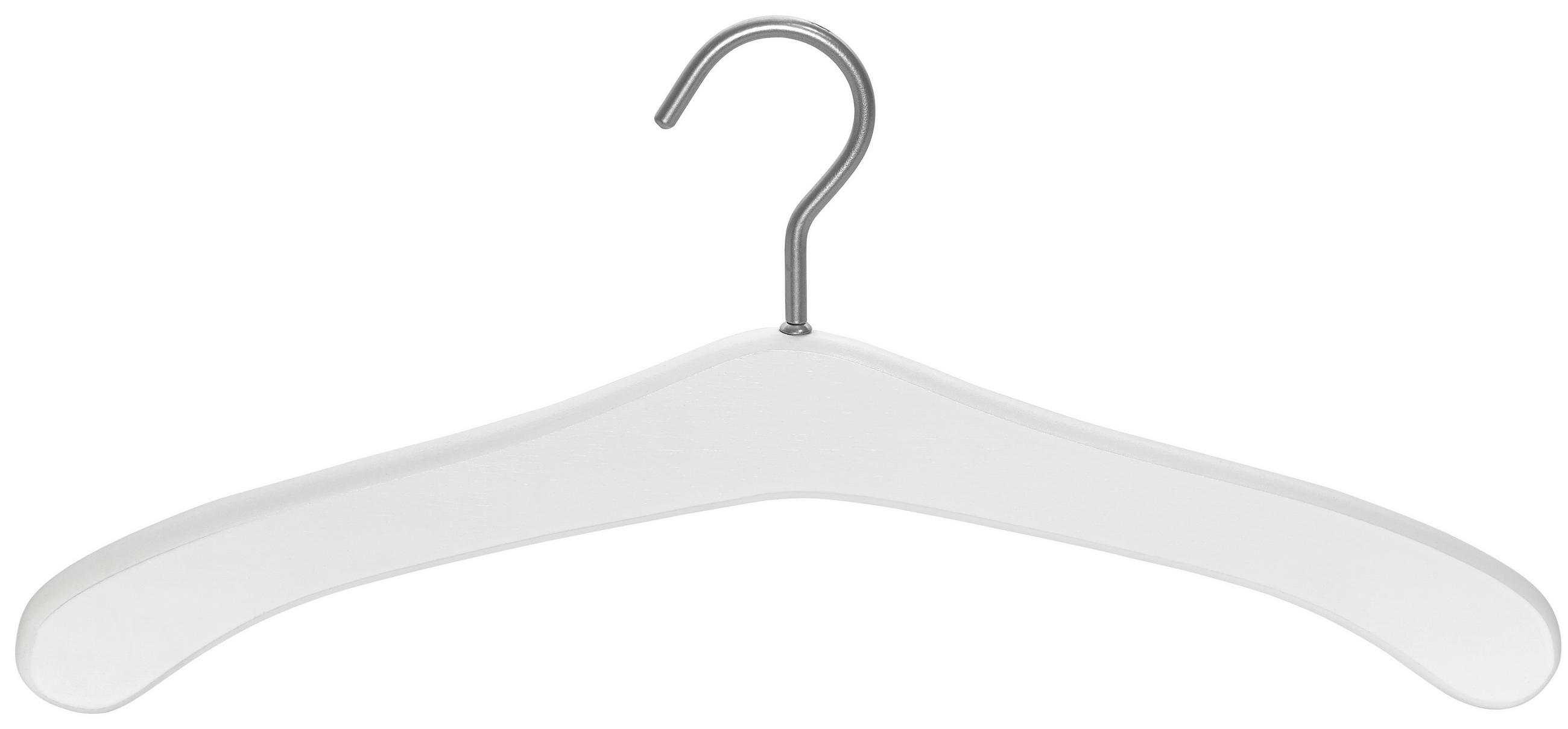 ŠATNÍ RAMÍNKO - bílá, Konvenční, dřevo (45cm)