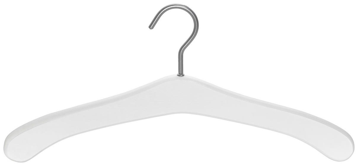 ŠATNÍ RAMÍNKO - bílá, Konvenční, dřevo (45cm)